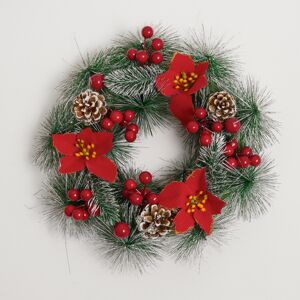 4Home Vianočný veniec Poinsettia 32 cm