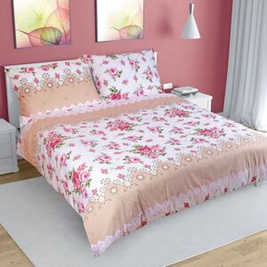 Bellatex Bavlnené obliečky Ruže ružová, 240 x 220 cm, 2 ks 70 x 90 cm