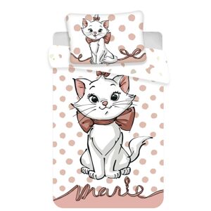 Jerry Fabrics Detské bavlnené obliečky do postieľky Marie cat dots 02 baby, 100 x 135 cm, 40 x 60 cm