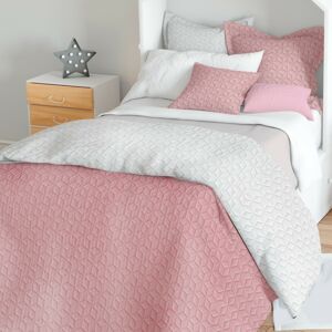 Domarex Obojstranný prehoz na posteľ Atlanta ecru/ružová, 220 x 240 cm