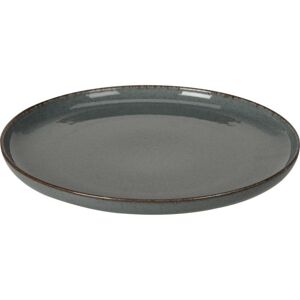 EH Porcelánový plytký tanier Dark Grey, 24 cm