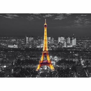 AG Art Fototapeta XXL Eiffelova veža v noci 360 x 270 cm, 4 diely