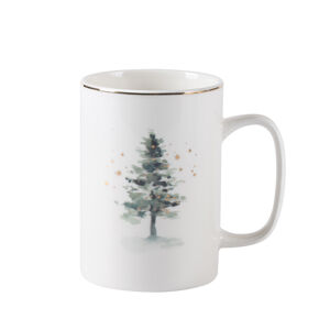 Misty Forest Porcelánový hrnček Christmas tree, 300 ml