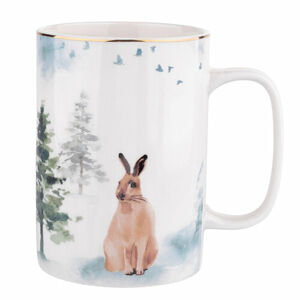 Misty Forest Porcelánový hrnček Hare, 300 ml