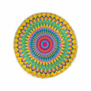 Modom Plážová osuška okrúhla Fancy Flower, 150 cm