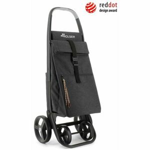 Rolser Nákupná taška na kolieskach Clec Termo Eco 8 Plus Carbon, čierna