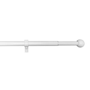 Gardinia Súprava záclonová roztiahnuteľná GUĽA 16/19 mm bílá , 120 - 230 cm, bílá bez krúžkov, 200 - 350 cm