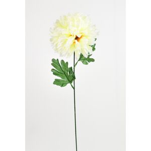 Umelá kvetina Chryzantéma 50 cm, sv. žltá