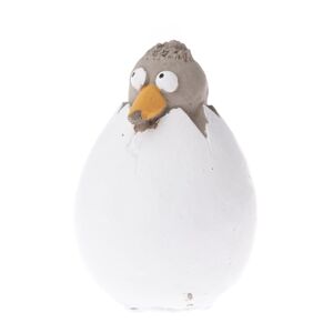 Veľkonočná dekorácia Vajíčko s vtáčikom, 11 cm