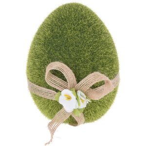 Veľkonočná dekorácia Zelené vajíčko, 11 cm