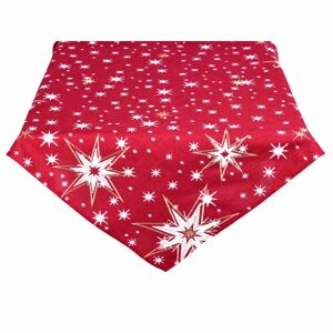 Forbyt Vianočný obrus Hviezdy červená, 85 x 85 cm